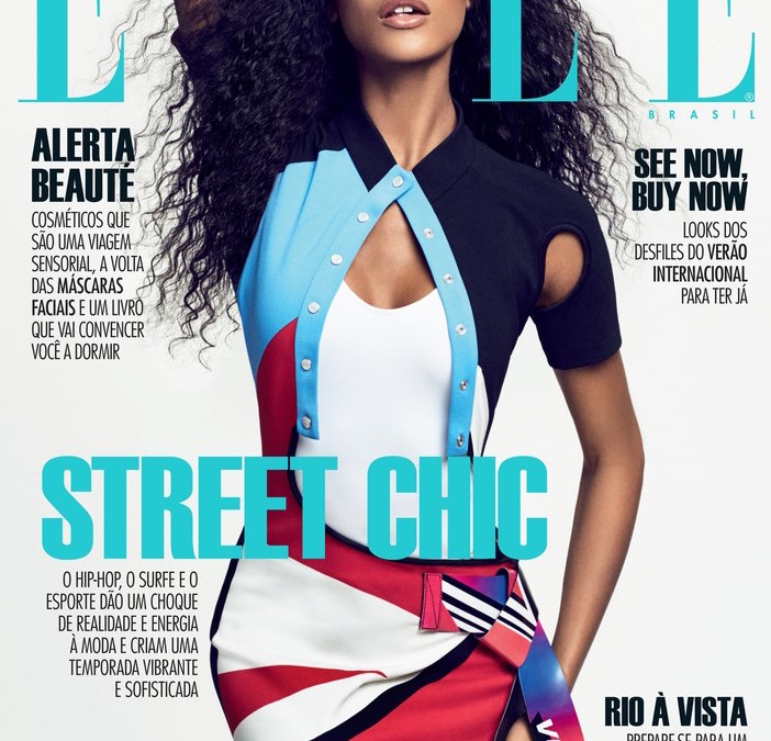 JOURDAN DUNN É CAPA DA EDIÇÃO DE OUTUBRO DE ELLE